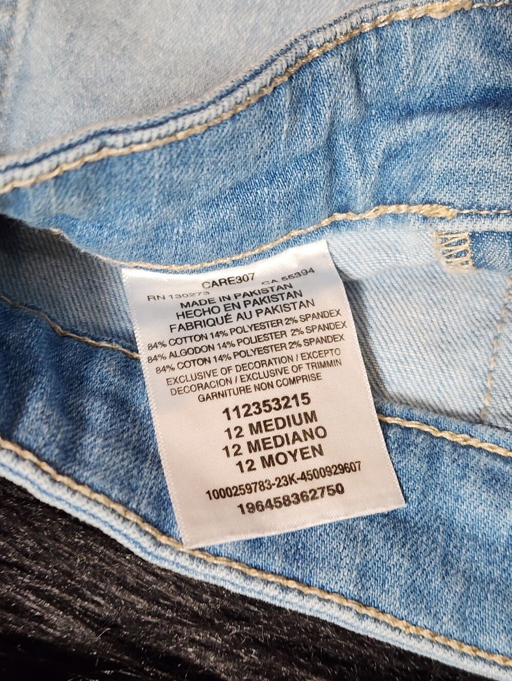 Lee Heritage High Rise Double Zipper Front Light Blue Denim Shorts Size 12 M - Picture 4 of 5